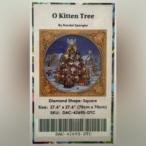 🌟Diamond Art Club Randal Spangler 'O Kitten Tree Diamond Painting
